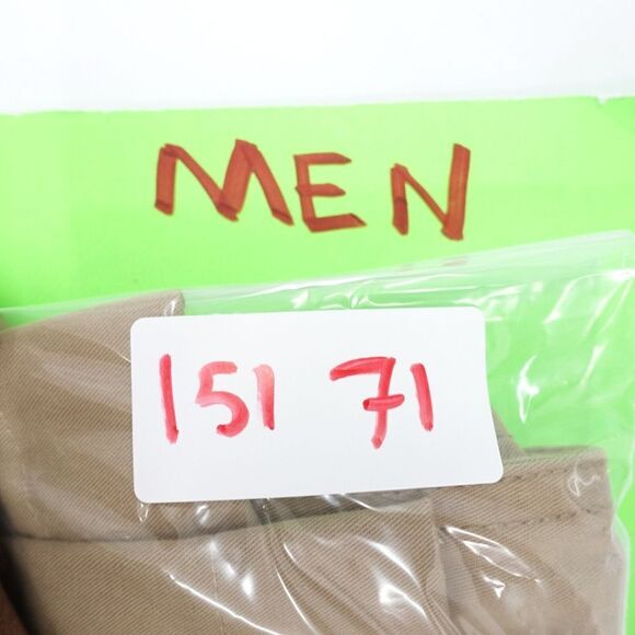 Weatherproof Pants Men's 38 X 32 Khaki Cotton Security Pockets Straight Leg - Picture 9 of 9